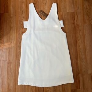 Francesca’s Blue Rain White Cut Out Mini Dress NWT